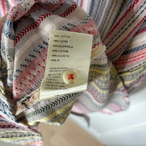 Anthropologie Multicolor Striped Blouse - Picture 7 of 7